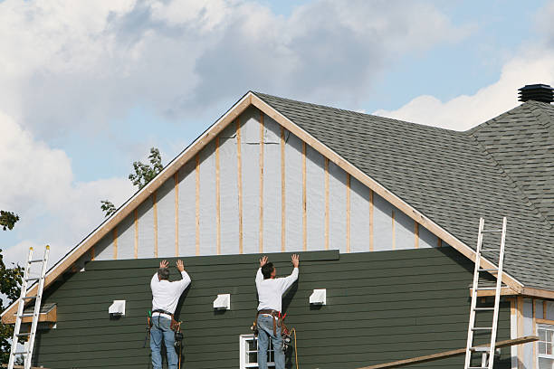 Professional Siding technician working in Lafayette, IN
